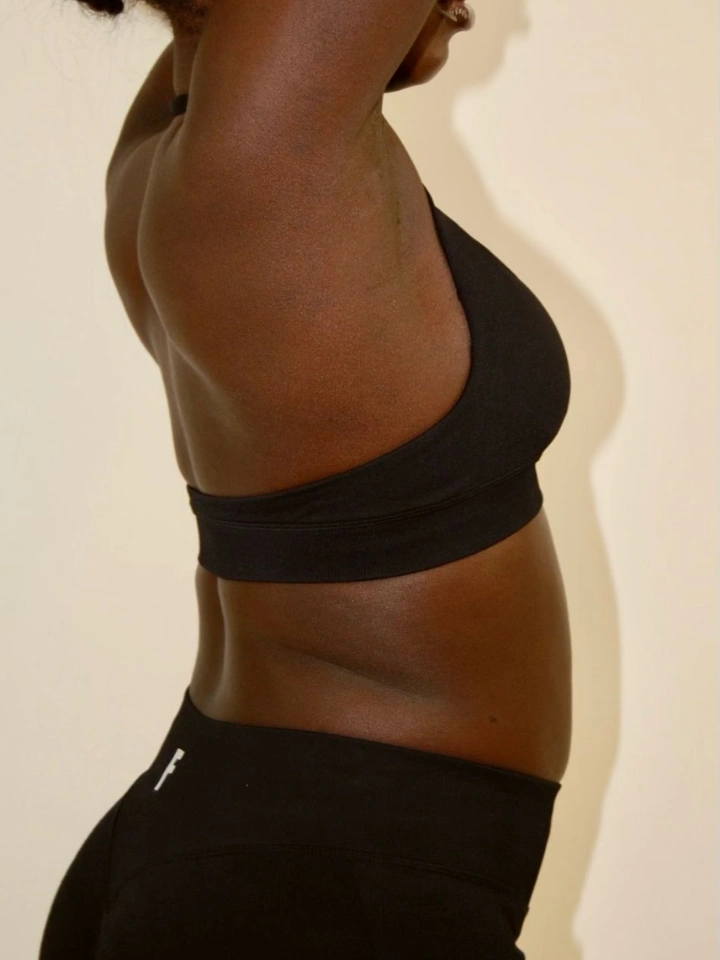 Onyx Black Halter Bra - 2